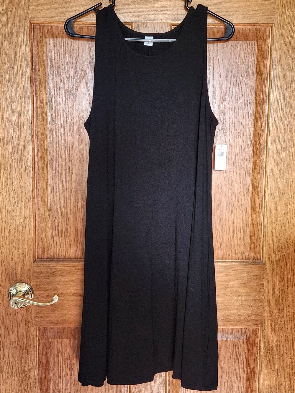 Old Navy Black Sleeveless A-Line Dress,  Size L